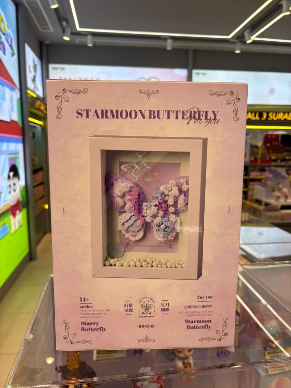 Life Art - Creative Decor - Star Moon Butterfly Series - Illusion Purple Butterf,,each