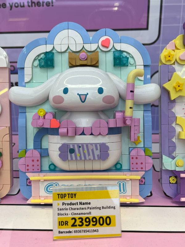Sanrio Characters Painting Building Blocks - Cinnamoroll,,each