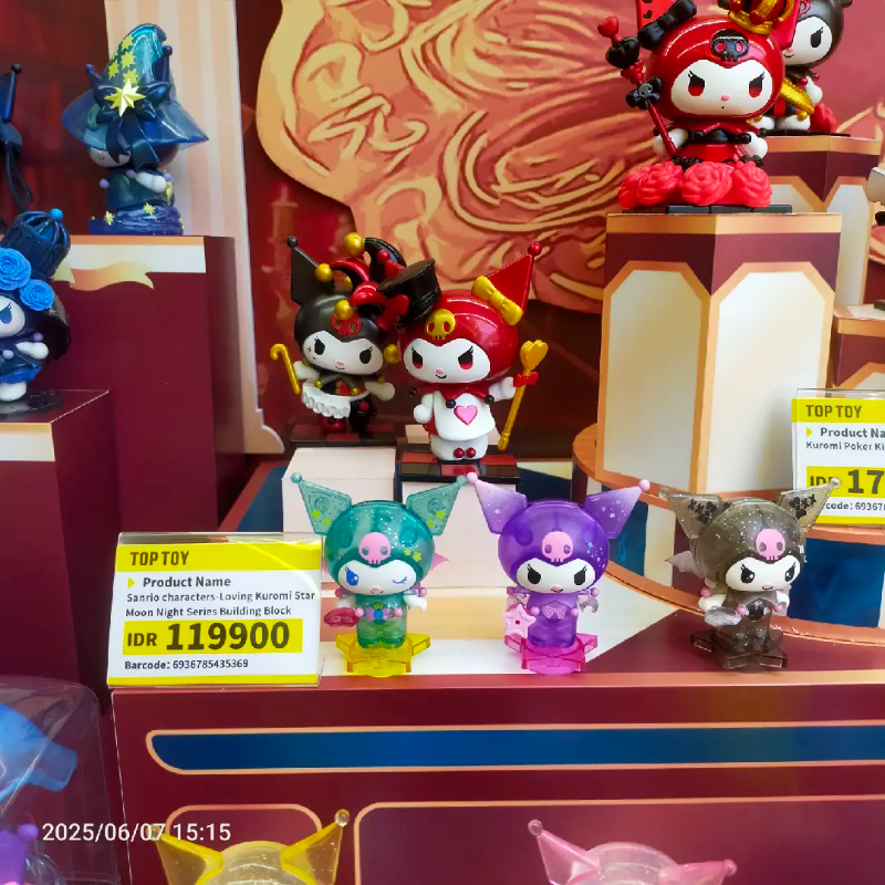Sanrio characters-Loving Kuromi Star Moon Night Series Building Block Figure Mod