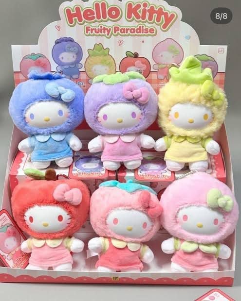 Hello Kitty Fruity Paradise Series Plush Pendant Blind Box