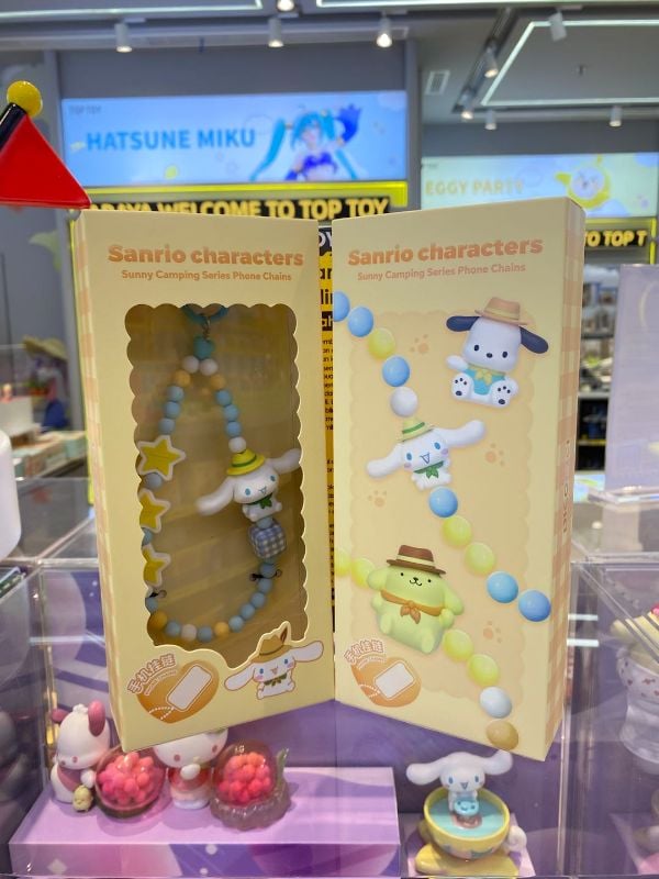 sanrio characters sunny camping phone chains