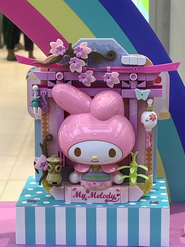 Sanrio characters-World Travel Series Building Blocks-Sakura Japan (My Melody),,each