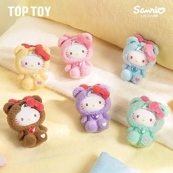 Hello Kitty Teddy Pajamas Series Plush Pendant Blind Box