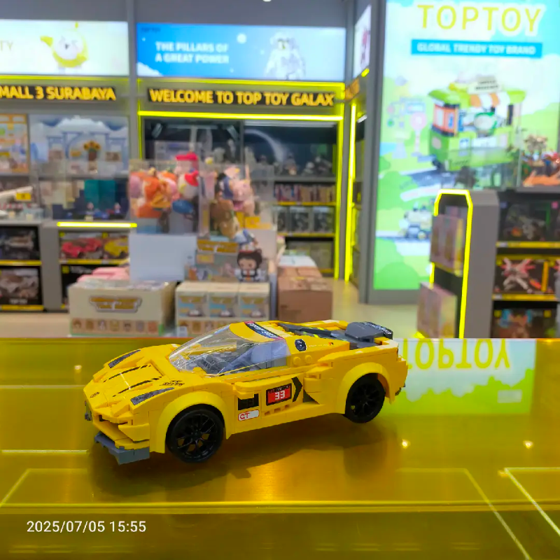 TOP TOY-HIGH POWER MACHINERY Building Blocks Series-1/20 EVO Sports Car(Power Ed,,each