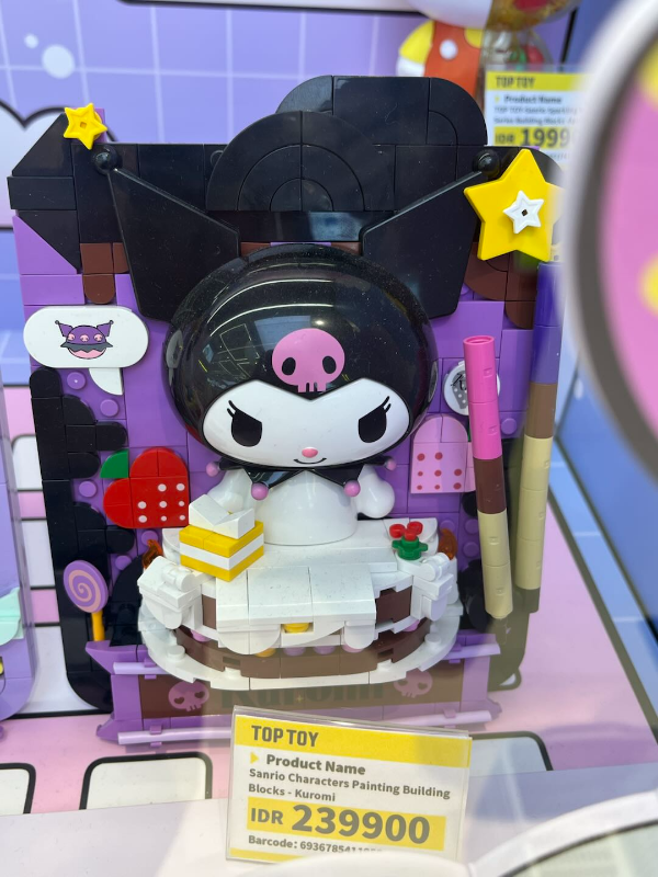 Sanrio Characters Painting Building Blocks - Kuromi,,each