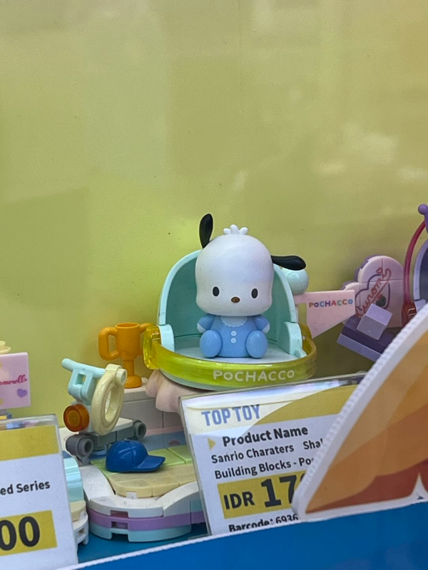 Sanrio Charaters Shaky Bed Series Building Blocks - Pochacco,,each