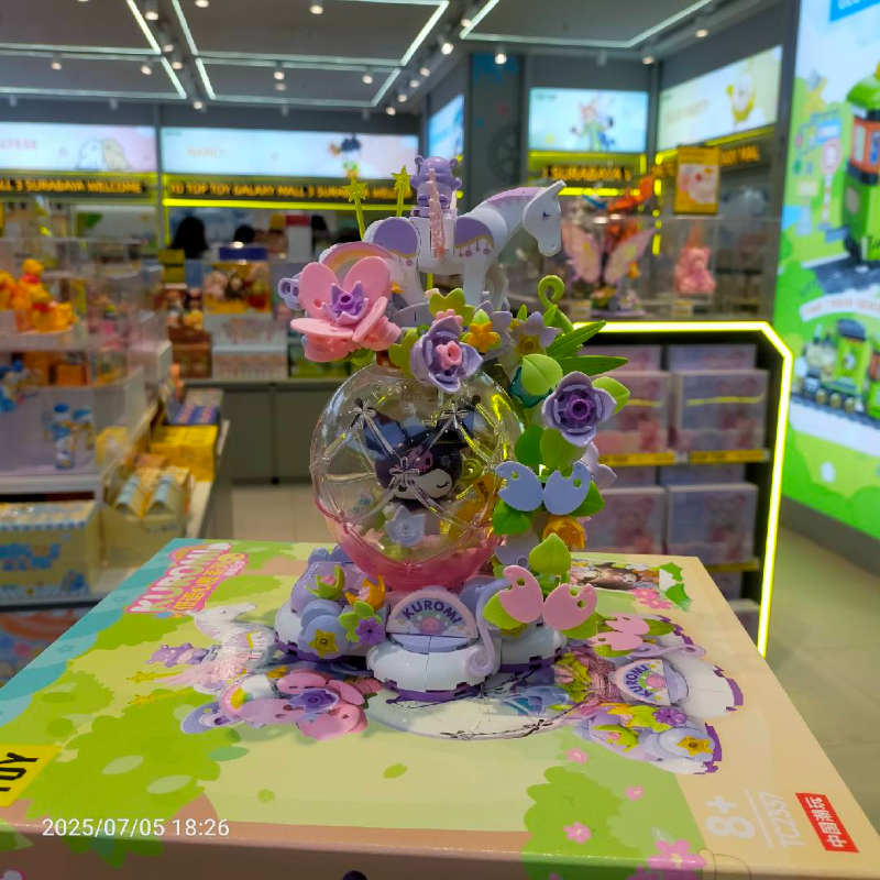Sanrio characters-Kuromi Whispering Wish Series Building Blocks-Fragrant Dream,,each