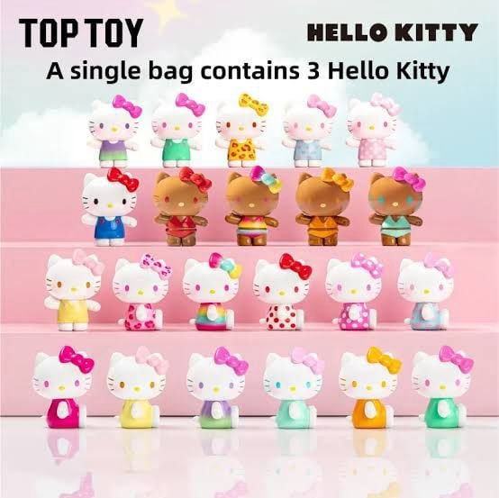 Hello Kitty Summer Rainbow Candy Mini Figures Surprise Bag,,each
