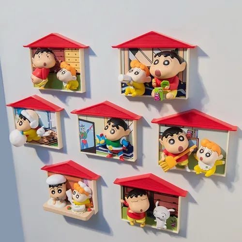CRAYON SHINCHAN Nohara Family Series Figures Blind Box,个,6