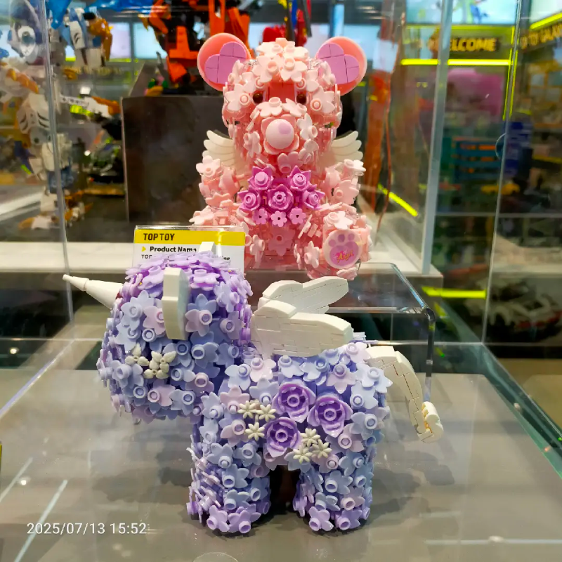 IDN Art of Living Series Building Blocks-Floral Unicorn and Purple Star Dream,,each