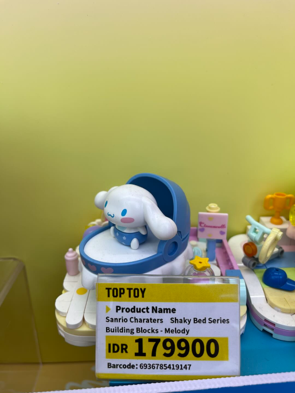 Sanrio Charaters Shaky Bed Series Building Blocks - Cinnamoroll,,each