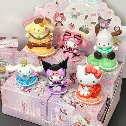 Sanrio characters Sweetie Candy Series Figures Blind Box,个,6