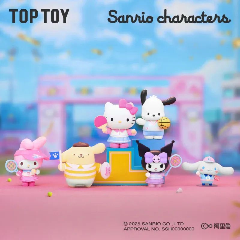 Sanrio characters Vibrant Sports Meeting Series Figures Blind Box,,each