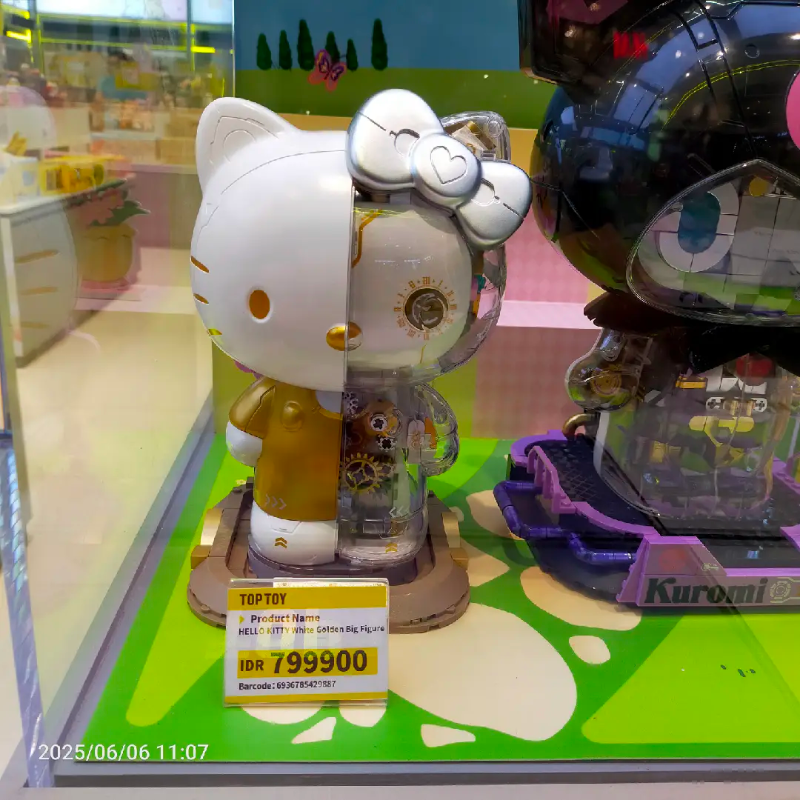 HELLO KITTY White Golden Big Figure,,each