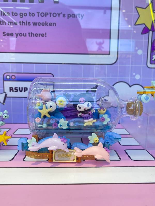 Sanrio characters-Kuromi Whispering Wish Series Building Blocks-Shell Secret,,each
