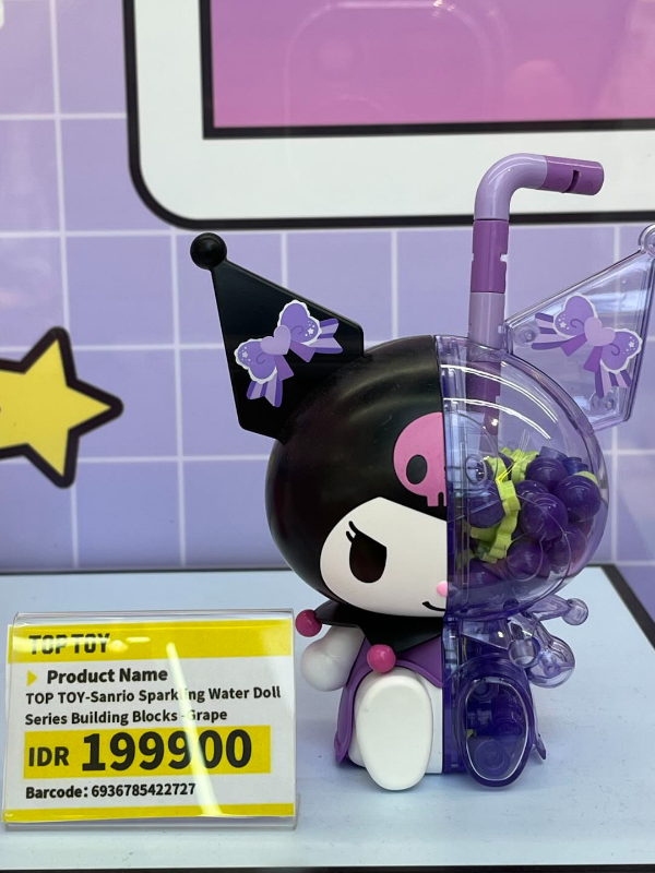 TOP TOY-Sanrio Sparkling Water Doll Series Building Blocks -Grape Sparkling Wate,,each