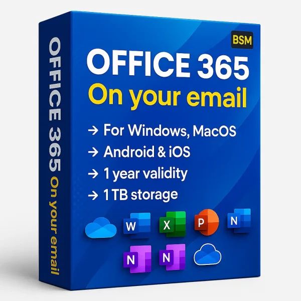 Microsoft Office 365 (Latest 2025) – with 1TB Secure OneDrive Storage -1Year Validity