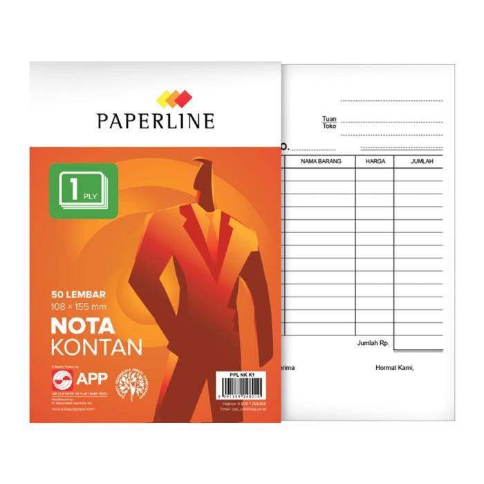 NOTA KONTAN PAPERLINE 1 PLY