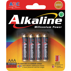 ALKALINE AAA 4 PCS