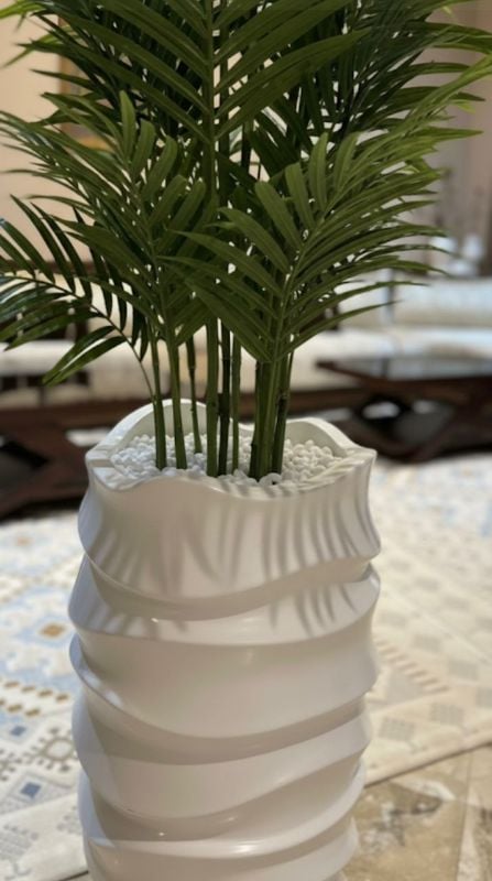 Grande vague palmier