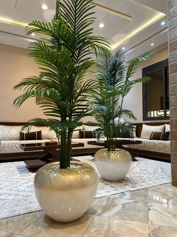 Grande boule palmier dore