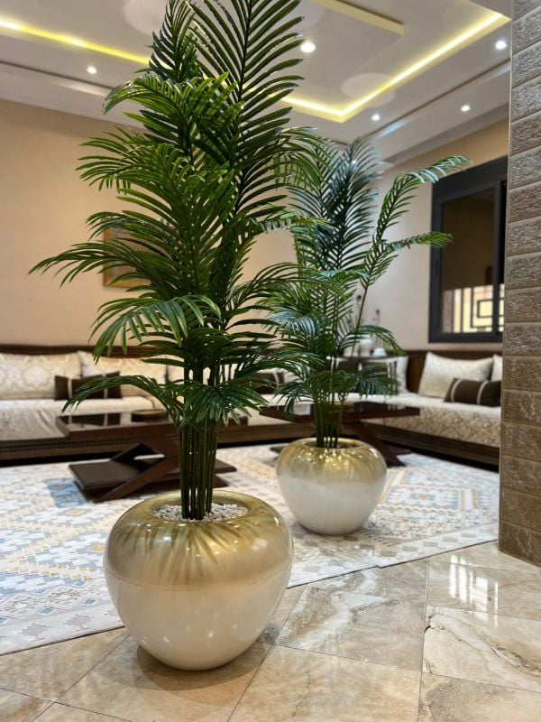 Grande boule palmier dore