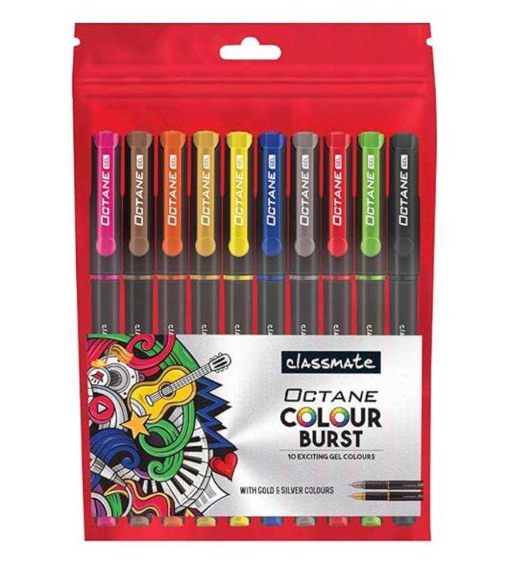 Classmate Octane Colour Burst - Count of 10