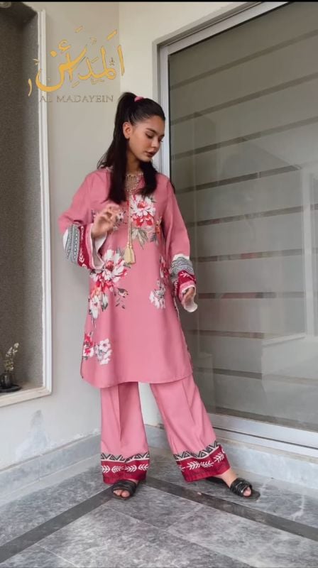 2 piece swiss lawn digital printed in | AM1000