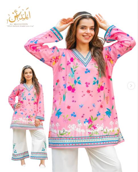 2 piece swiss lawn digital printed | AM101