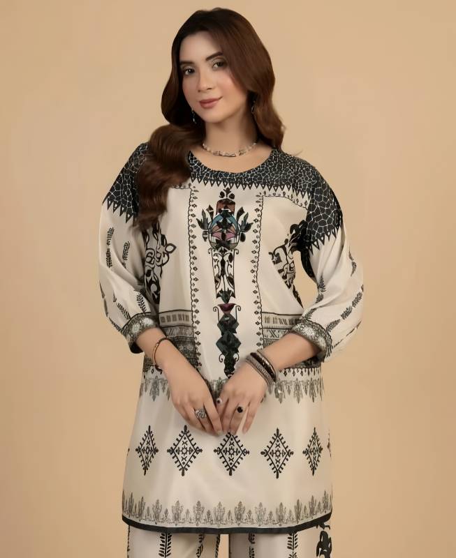 2 piece swiss lawn digital printed in | AM1013