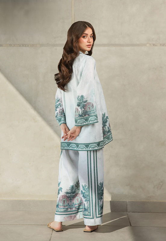 2 piece swiss lawn digital printed in | AM1018