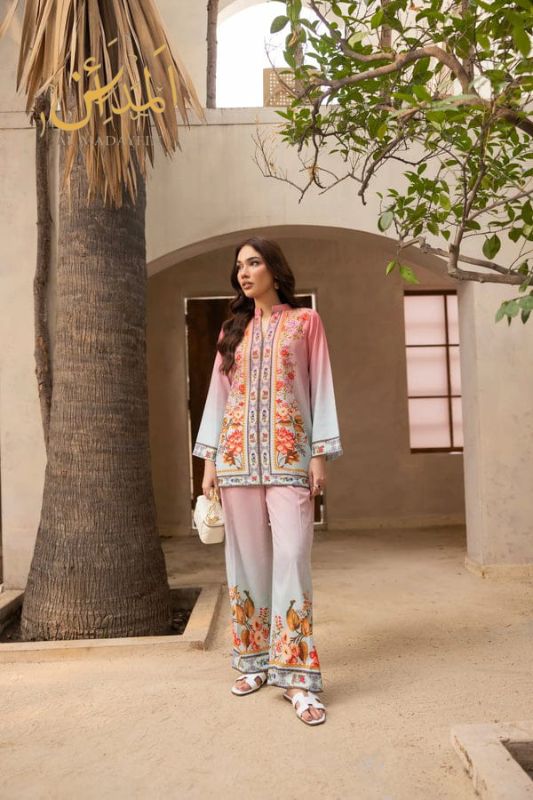 2 piece swiss lawn digital printed in | AM1011