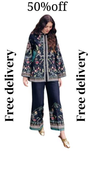 3 piece swiss lawn digital printed in | AM103