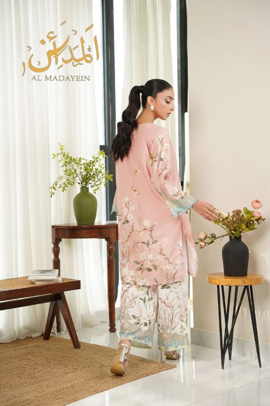 2piece swiss lawn digital printed in | AM1008