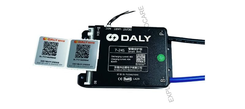 DALY  7-24s 40A BLACK SMART BMS