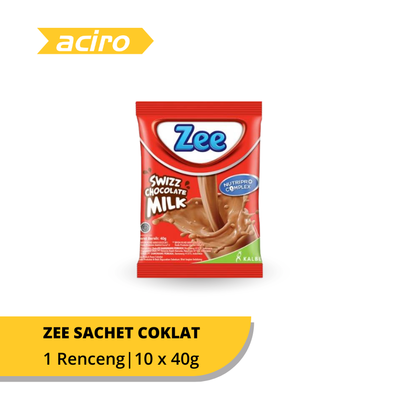 Zee Susu Bubuk Swizz Choco Renceng 10 x 40g