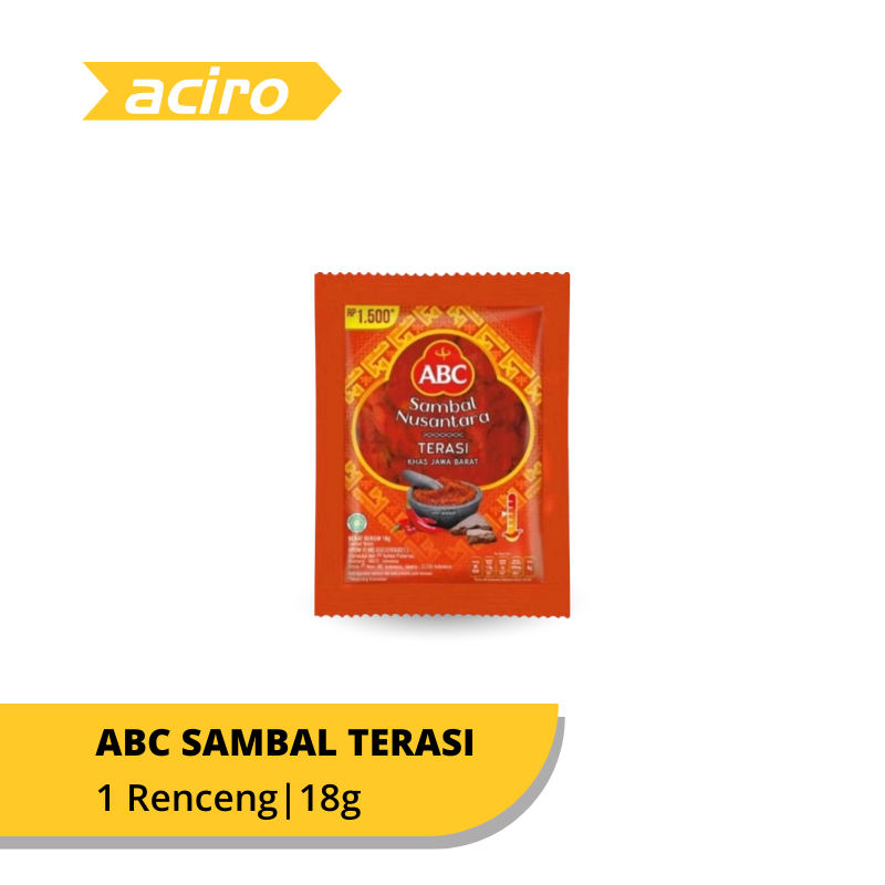 ABC Sambal Terasi Sachet Renceng 10 x 18 gr