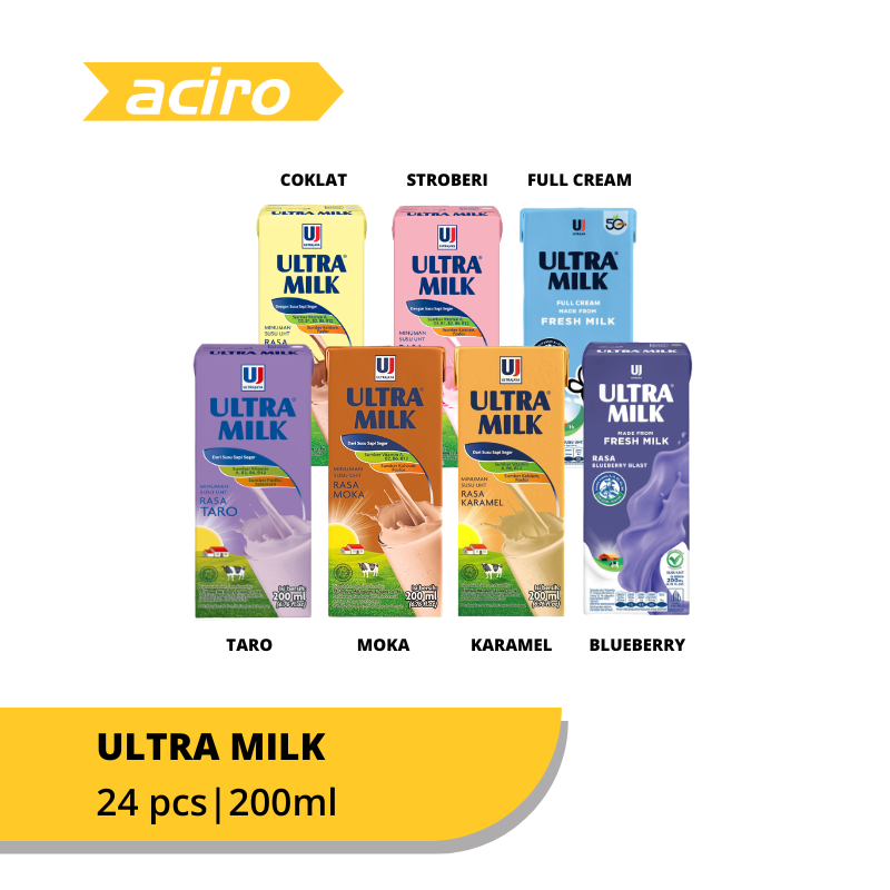 Susu Ultra MIlk All Variant 200ml x 24pcs (Karton)