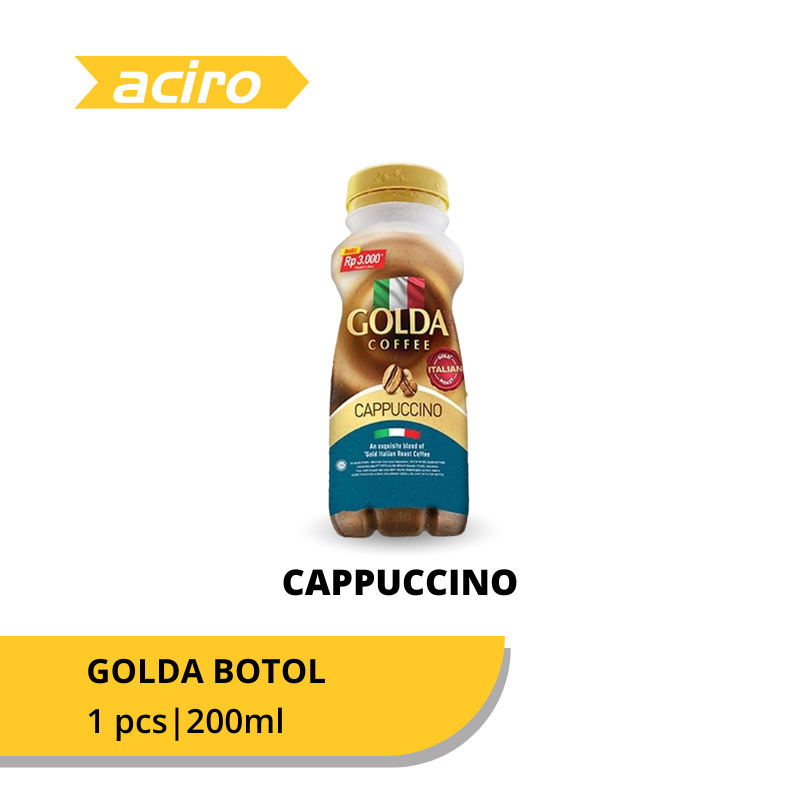 Golda Minuman Kopi Cappuccino Botol 200ml