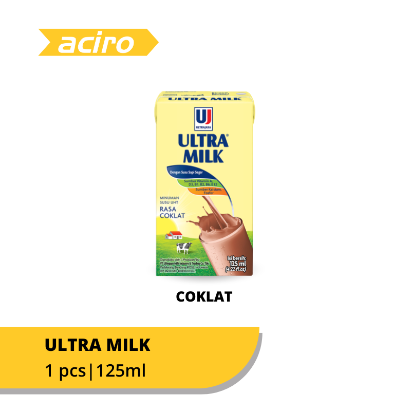 Ultra Milk Susu UHT Coklat 125ml