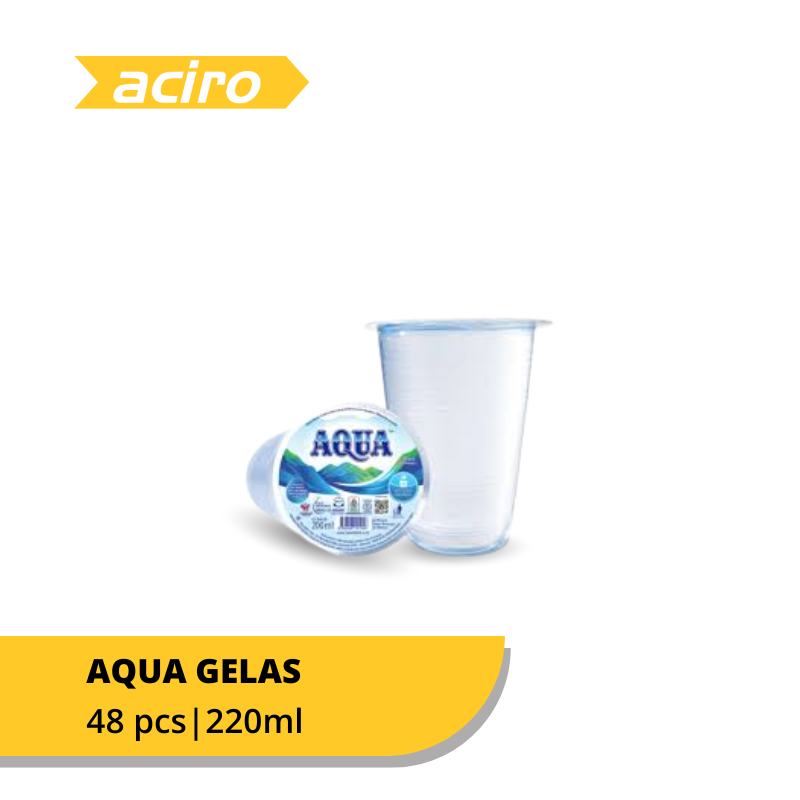 Aqua Gelas Air Mineral 200ml x 48 Gelas  - Karton