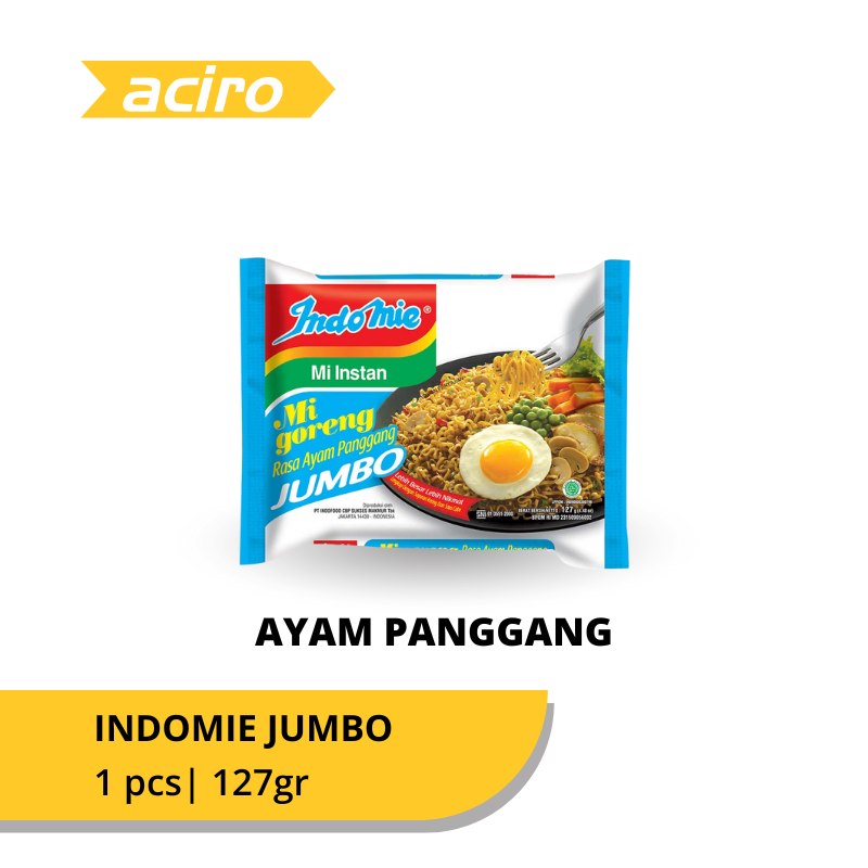 Indomie Mie Instan Goreng Jumbo Ayam Panggang 127 gr