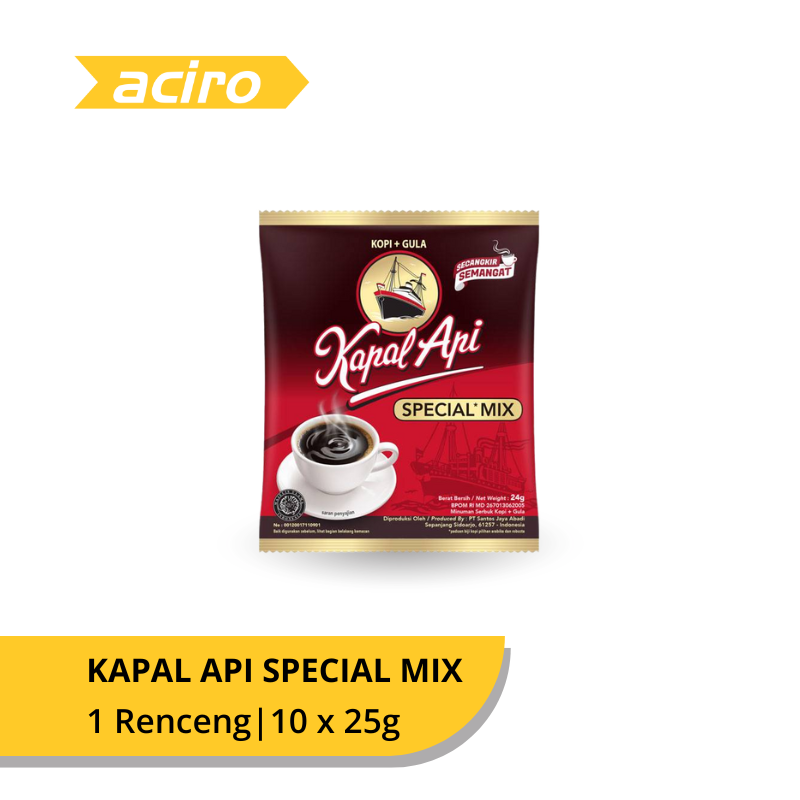 Kapal Api Special Mix Kopi Instan Renceng 10 x 25 gr