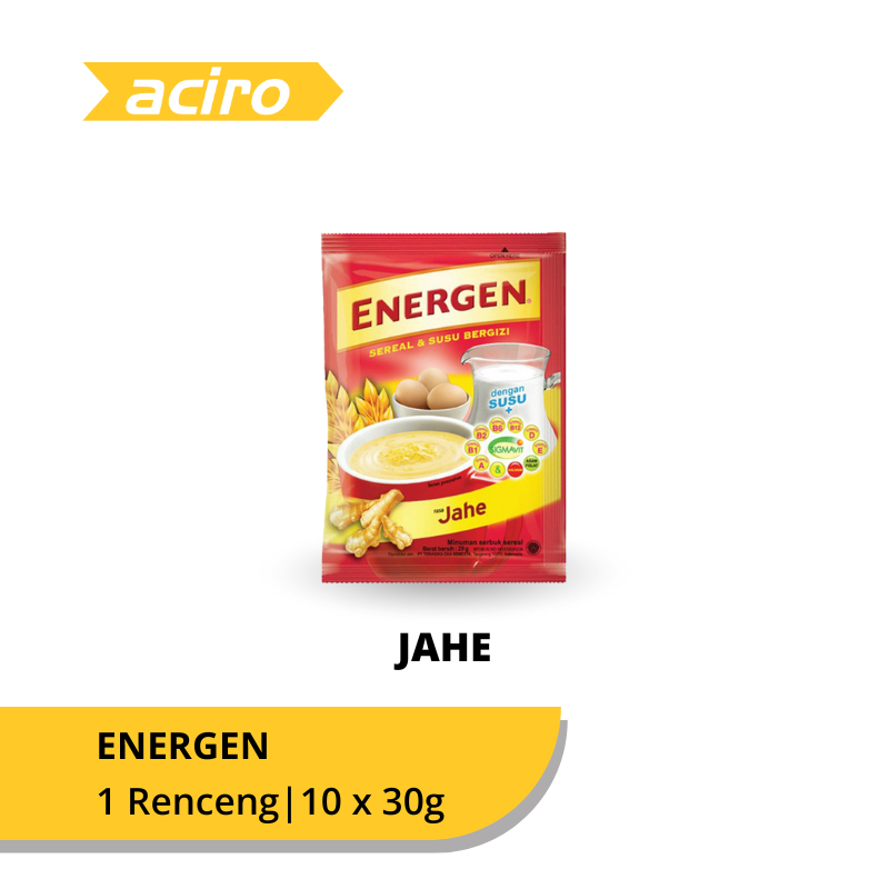 Energen Minuman Sereal Jahe Renceng 10 x 30 gr