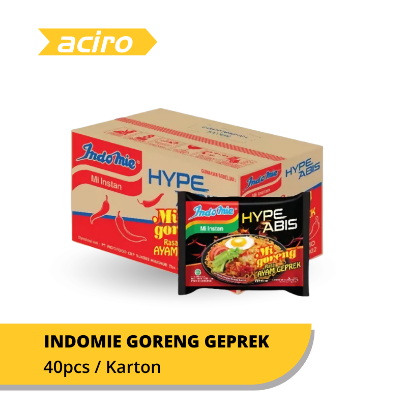 Indomie Goreng Geprek Mie Instan x 40 pcs - Karton