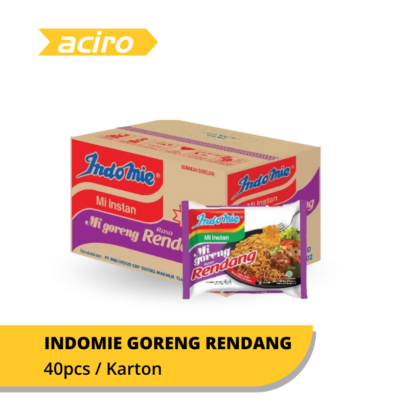 Indomie Goreng Rendang Mie Instan x 40 pcs - Karton