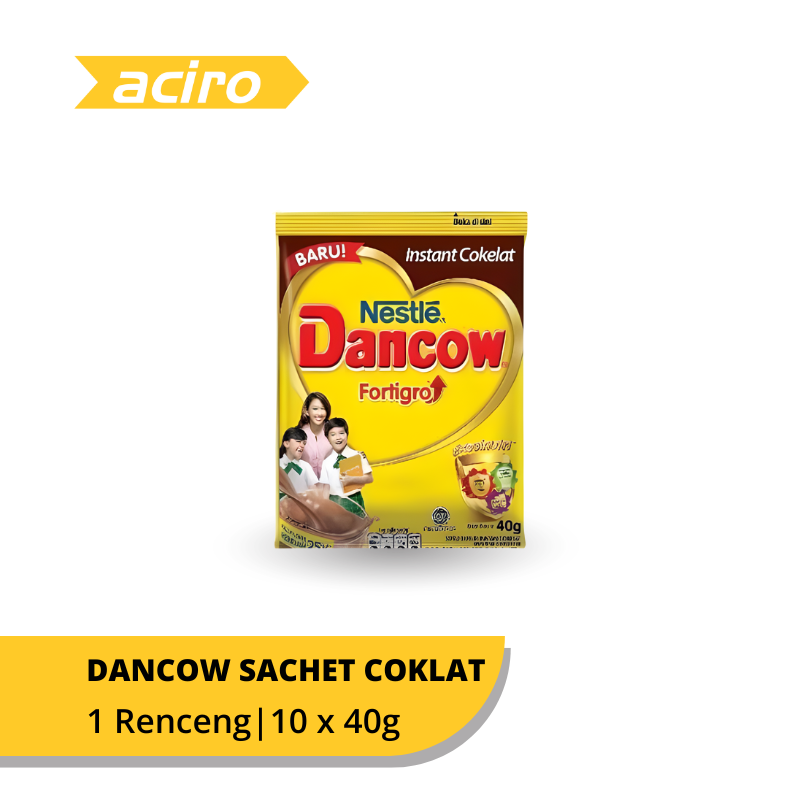 Dancow Susu Bubuk Coklat Renceng 10 x 40g