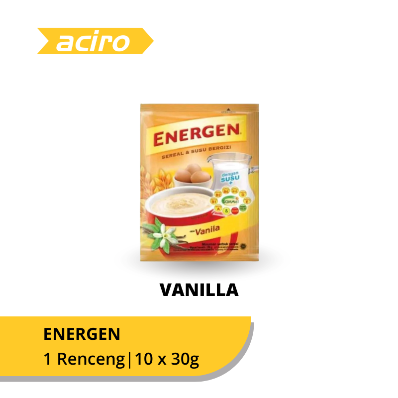Energen Minuman Sereal Vanilla Renceng 10 x 30 gr