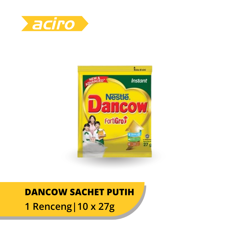 Dancow Susu Bubuk Putih Renceng 10 x 27g