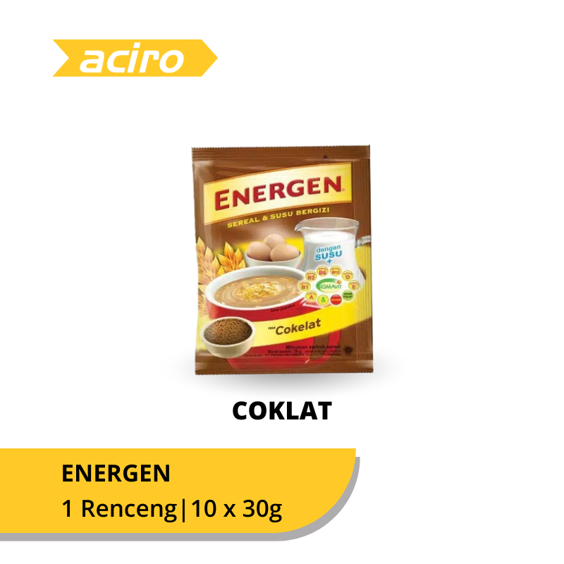 Energen Minuman Sereal Coklat Renceng 10 x 30 gr